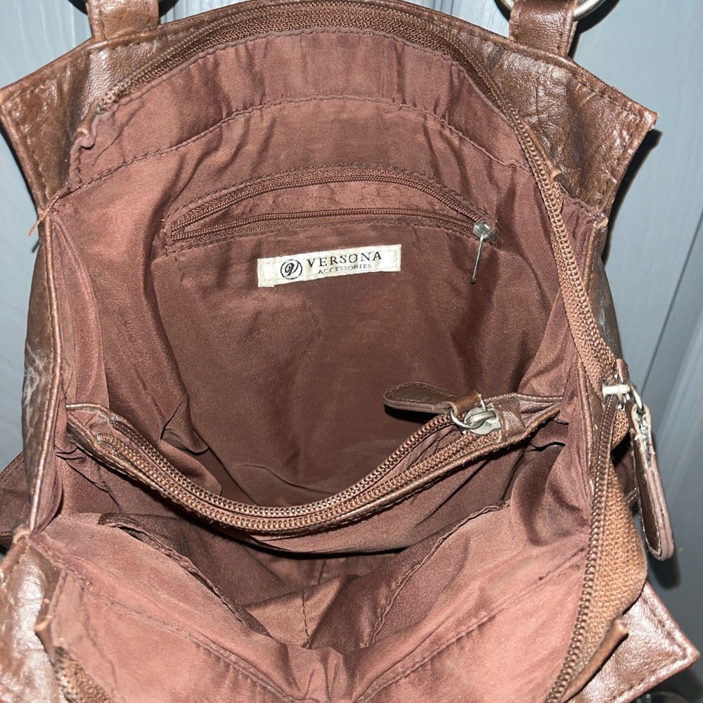 Versona Rich Brown Shoulder Bag - Picture 8 of 8